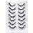 Glitter Lashes Dramatic False Eyelashes with Shinny Glitter Decorative Colored Lashes Glow in the Dark Faux Mink Eyelahses Cat Eye Strip Lashes Pack 7 Pairs