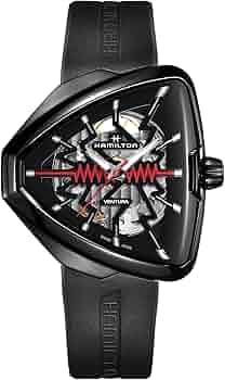 時計 HAMILTON AMERICAN CLASSIC VENTURA Ventura Elvis80 Skeleton Auto - Dial color:Black - H24535332