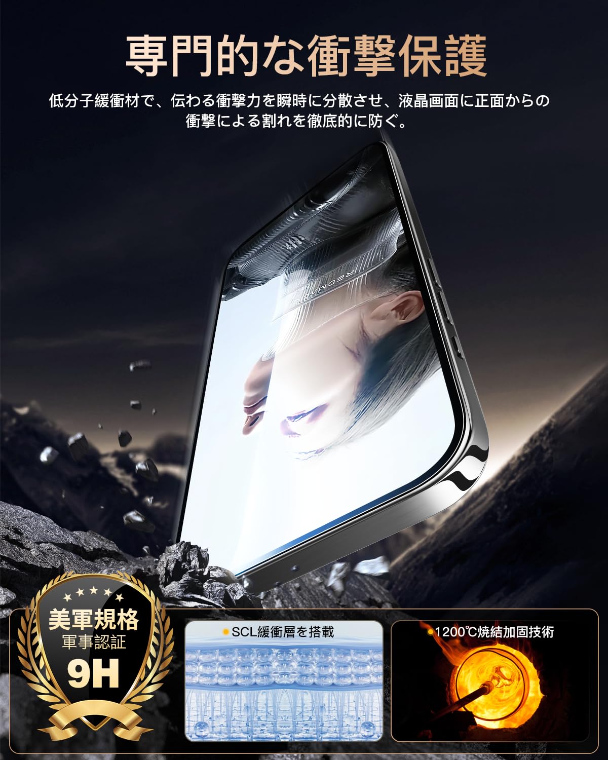 Amazon.co.jp: 【2枚セット】 対応 REDMAGIC 11 Pro ガラスフィルム 2