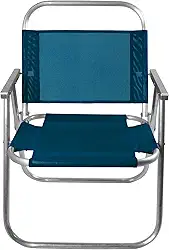 CADEIRA DE PRAIA SENTAR REFORÇADA 150KG (AZUL MARINHO)