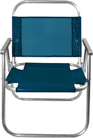 CADEIRA DE PRAIA SENTAR REFORÇADA 150KG (AZUL MARINHO)