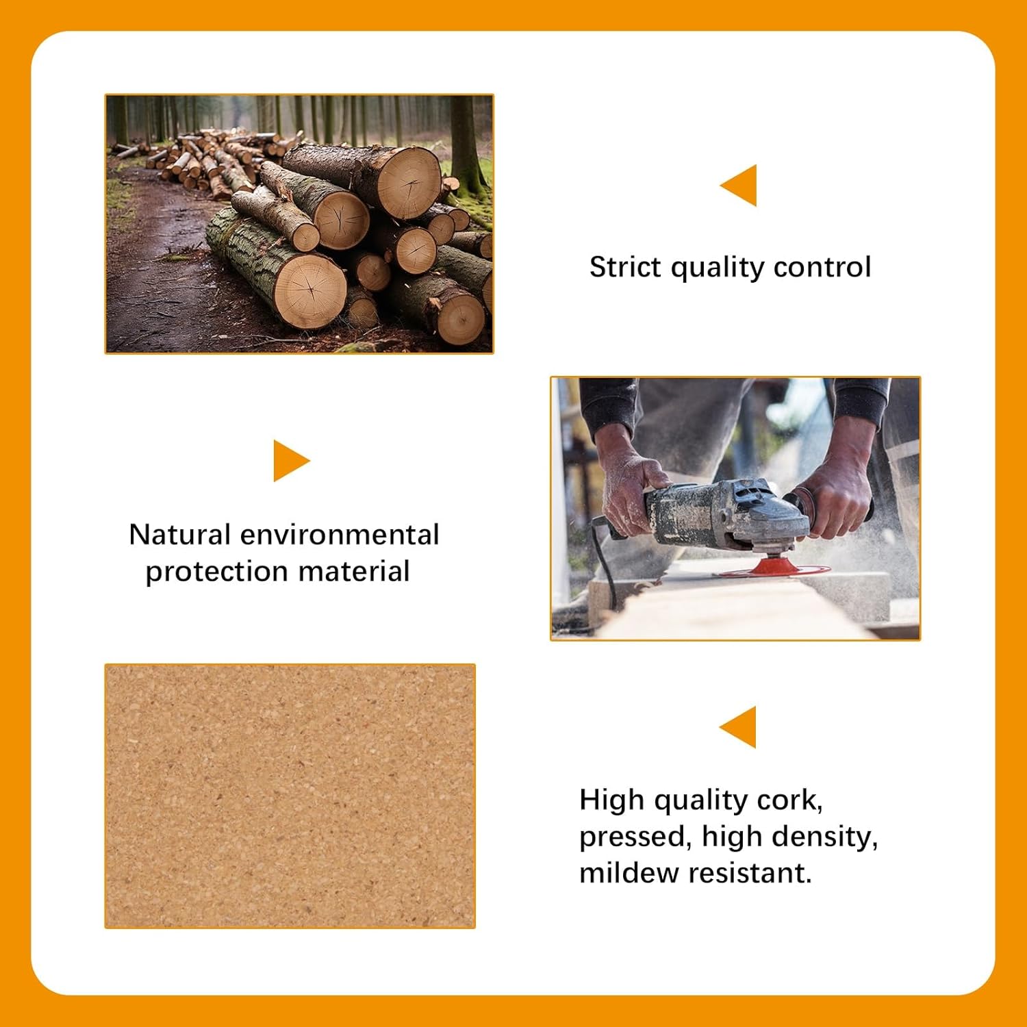 10 Pcs Cork Coasters with Lip,Protect Your Table from Beverage Leak-Proof Cork Cup Holder Bulk,Non-Slip, Heat-Resistant,Absorbent and Reusable Coasters for Drinks - Image 4