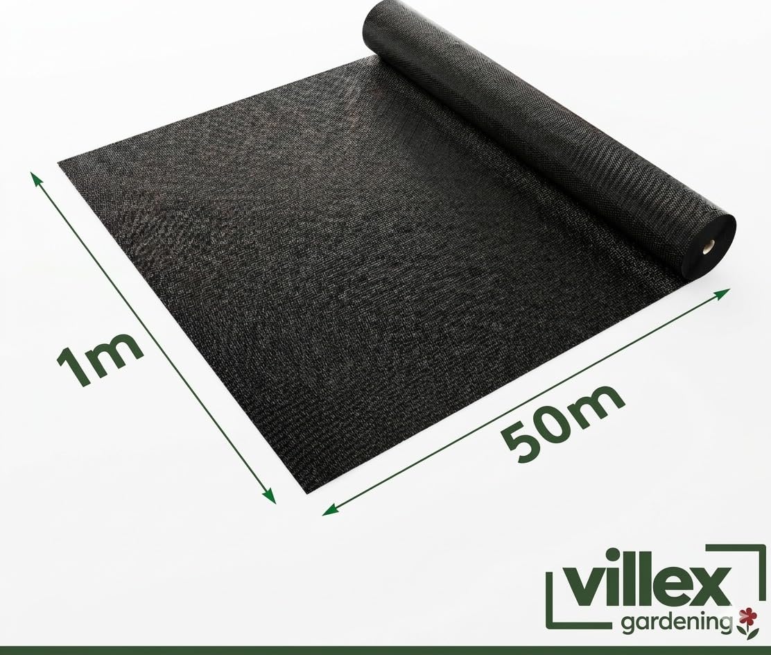 Unkrautvlies 50g/m2 wasserdurchlässig - 50x1m | Jahrelanger Unkrautschutz | reißfestes, UV & witterungsbeständiges Gartenvlies - Vlies Garten Unkrautfolie - Unterbodengewebe Unkrautflies