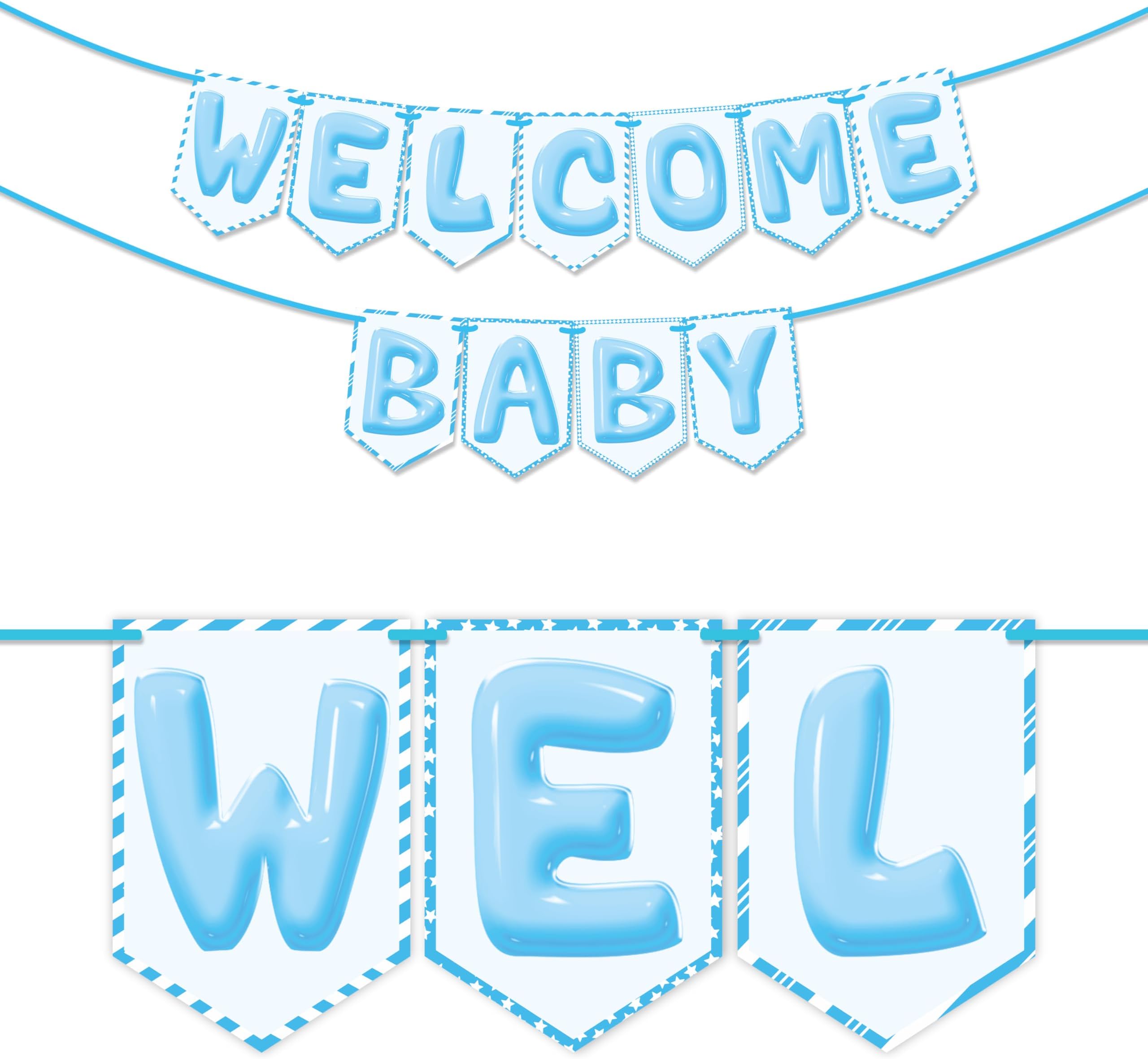 Wobbox Baby Shower Bunting Banner,Godh Bharai Caremony Banner, Baby Shower Decoration For a Memorable Celebration, Baby Shower Decorations Items-(FP1172)