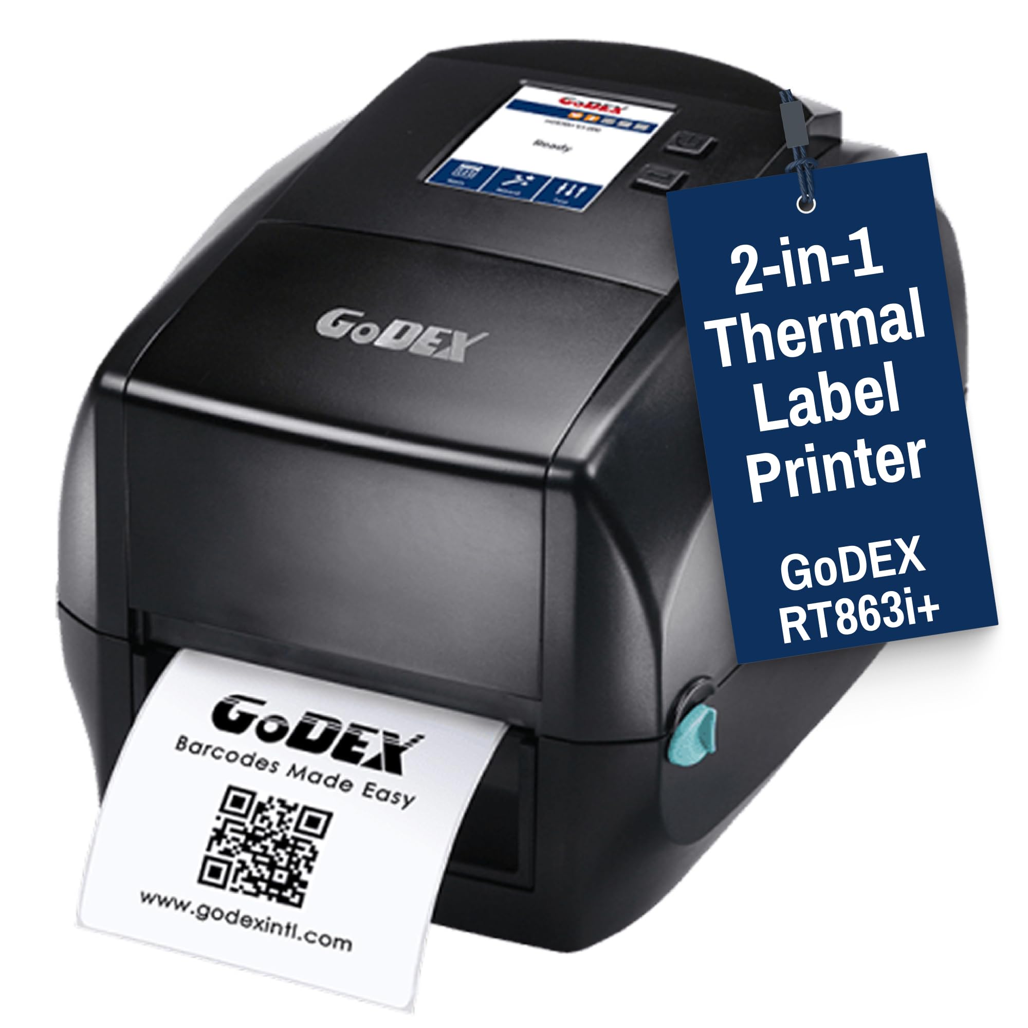McAuley Labels GoDEX RT863i+ 600 DPI Thermal Label Printer, 4 Inch
