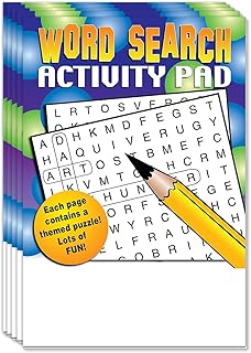 ZOCO - Word Search for Kids - Mini Activity Pads (50 Bulk Pack Without Crayons) - Party Favors, Goodie Bag Stuffers, Activities for Kids