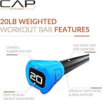 Vista 3 de CAP Barbell Barra de entrenamiento con peso 5-20 lb Múltiples opciones