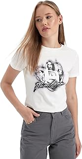 تيشرت بقصة ضيقة وكم قصير للنساء من ديفاكتو، موديل B2969AX