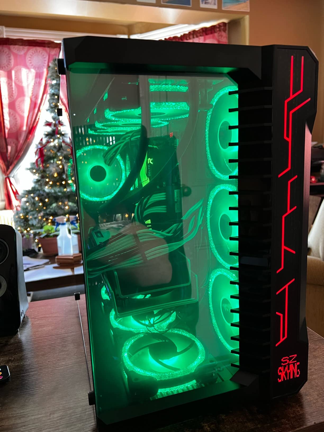 30/mo Finance SZSKYING ATX Computer Game mid Tower Gaming pc Case 3.
