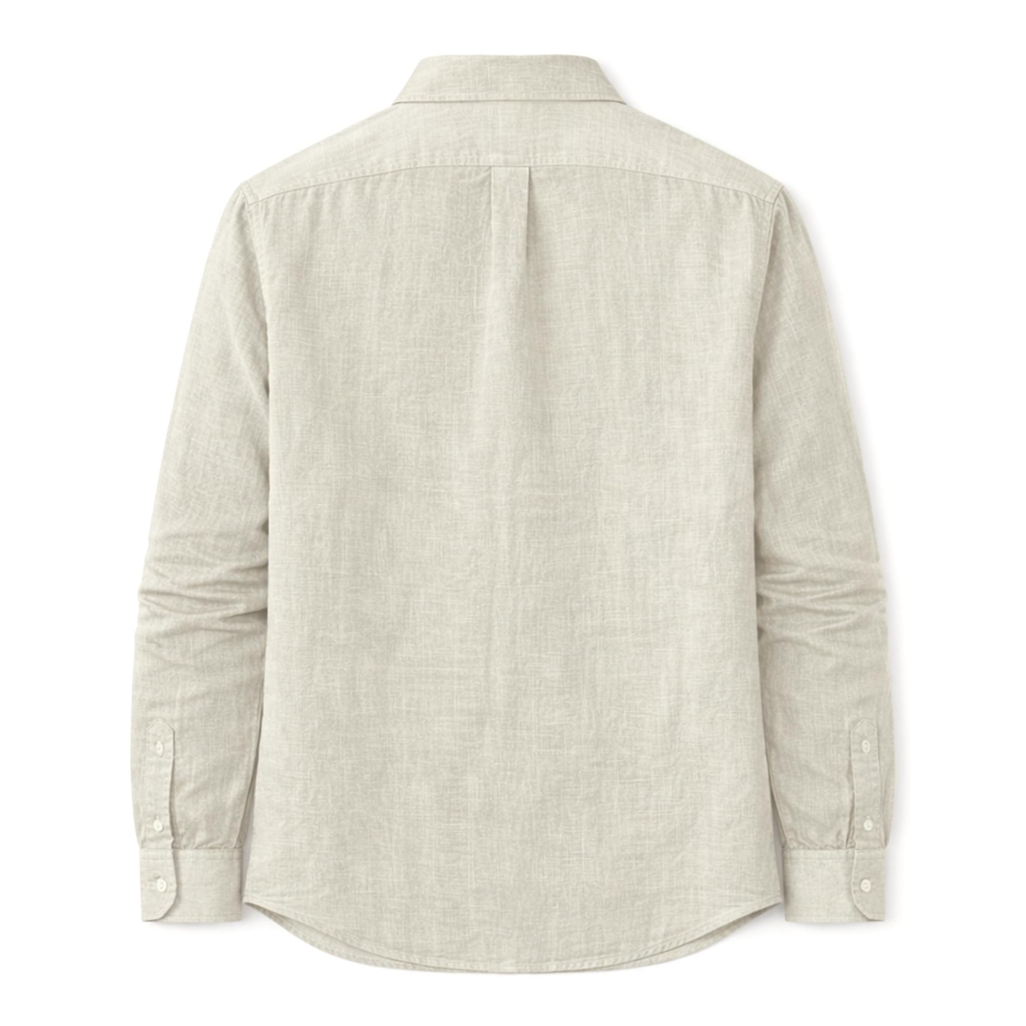 Chemise guayabera en lin pour homme, manches longues avec 4 poches et sacoches style cubain décontracté, pour plage, été et mariage, respirante et légère