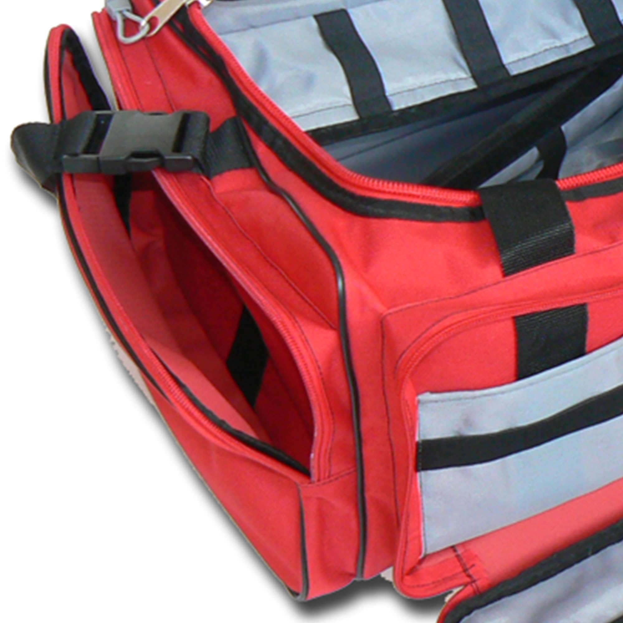 GIMA Bolsa de emergencia GIMA, rojo, de emergencia, trauma, rescate, médico, primeros auxilios, enfermera, paramédico, bolsa de bolsillo multibolsillos 35 x 45 x 21 cm, PelirrojaBolsa de emergencia