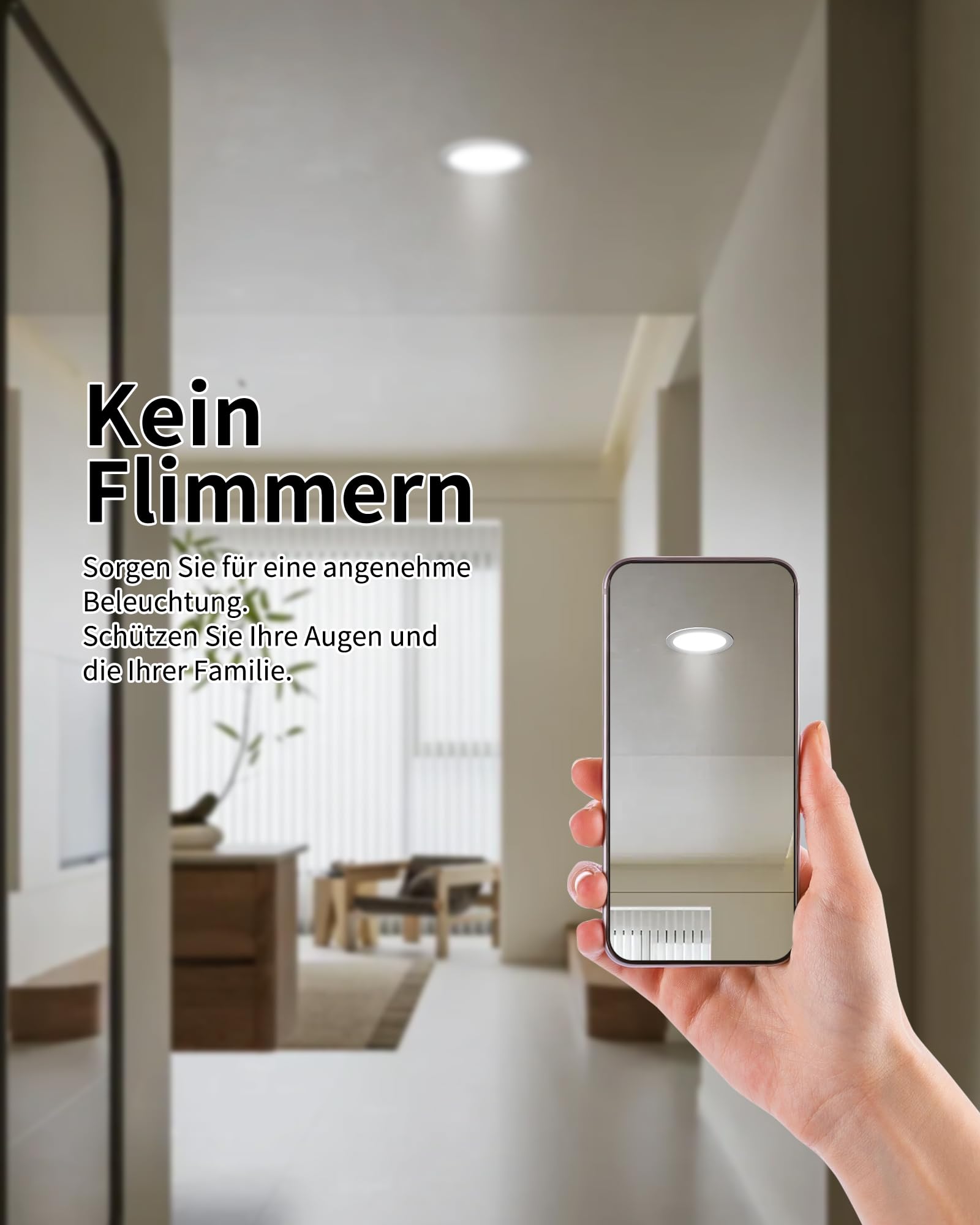 6 Stück LED Deckenleuchte Dimmbar 24W 3CCT 2200lm Ausschnitt Ø185-210mm | Grebeam IP44 LED Einbaustrahler 190mm Ultra Slim Einbautiefe 30mm Warmweiß/Neutralweiß/Kaltweiß für große Räume und Büro