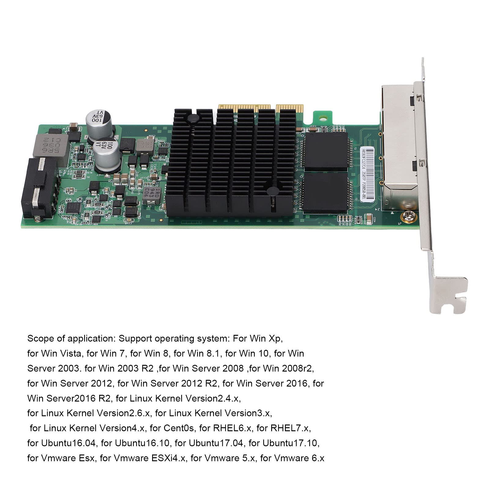 Scheda di Rete 4 Interfacce R45 Adattatore Ethernet Affidabile per