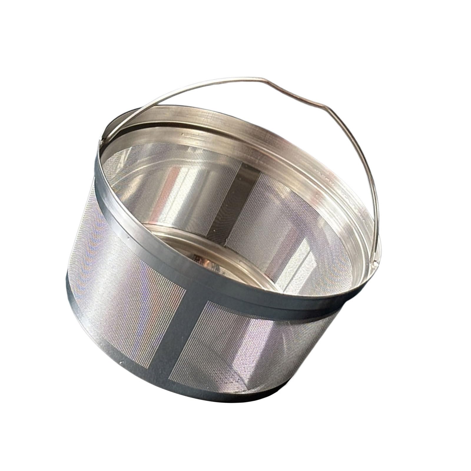 Hsyzygian Generic Coffee Filter Basket Stainless Steel Fine Meshes Screen Sturdy Construction Suitable with Most Brewer Stainless Steel Coffee Filter
