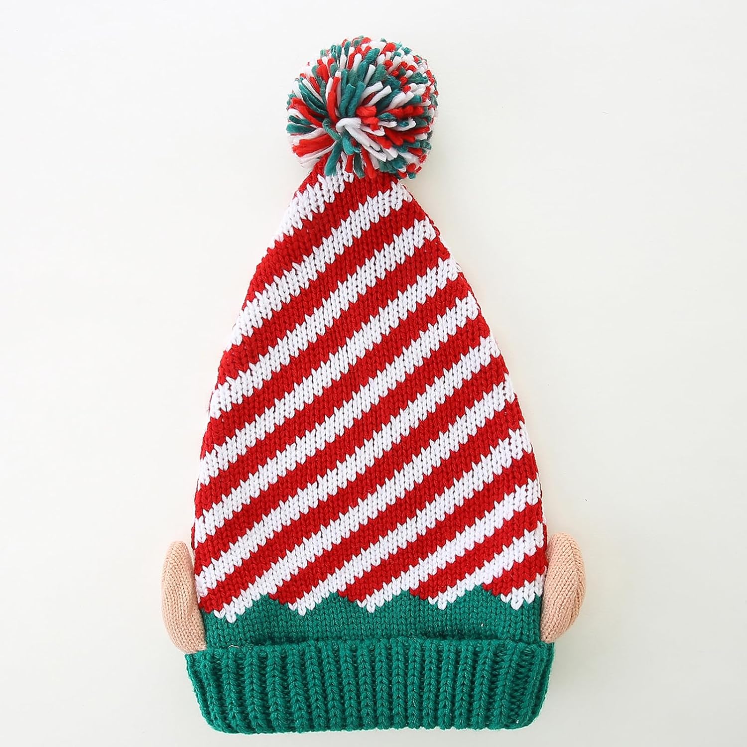 Moon Kitty Christmas Elf Hat Upgraded Christmas Hat Adults Elf Beanie Party Hat for Holiday,New Years and Christmas - Image 3