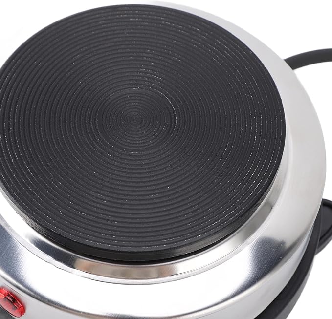 Placa Calefactora Eléctrica Pequeña Asixxsix 500W, Acero Inoxidable miniatura 8