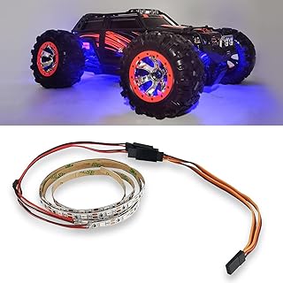 MOHERO LED Light Strip for RC Car Chassis Body Truck Fixed Wing Airplane Flying Wing Plane AR Wing Drone (Blue)