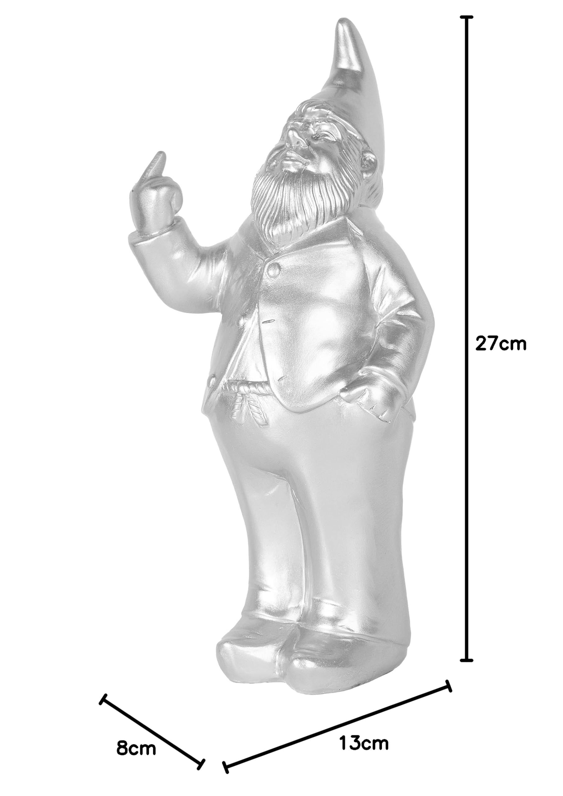 Fisura - Oryginalna skarbonka "skrzat". Duża skarbonka z kształtem. Zabawna skarbonka na prezent. Złota skarbonka. Wymiary: 27 x 13 x 8 centymetrów. Materiał: Polyresin