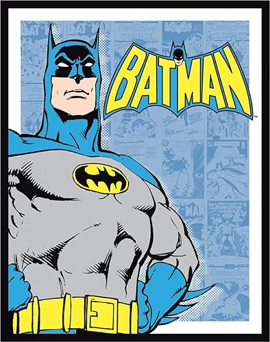 Desperate Enterprises Batman - Letrero de hojalata retro con paneles - Decoración nostálgica vintage de metal para pared, fabricado en Estados Unidos