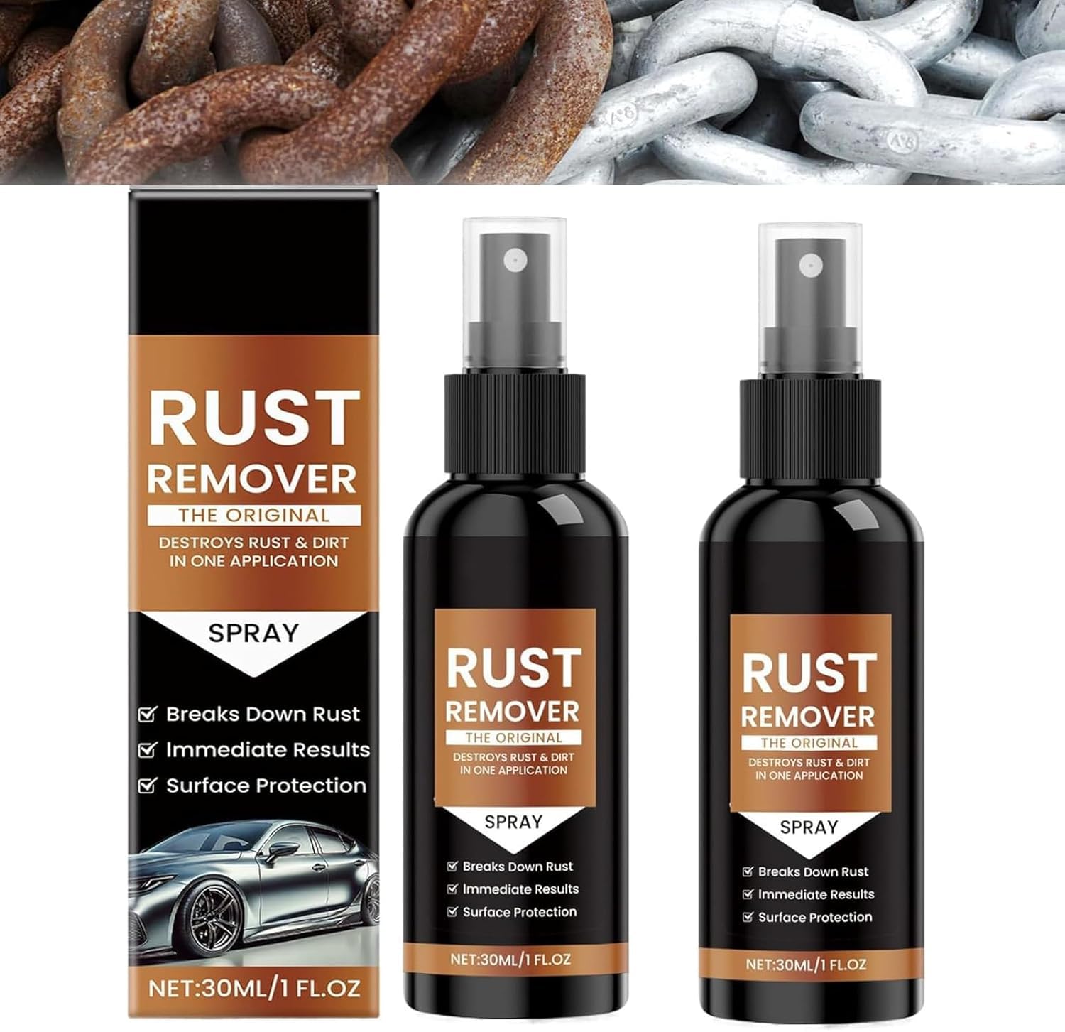 Rust Remover Spray for Metal, 2025 Upgrade Rust Remover for Metal