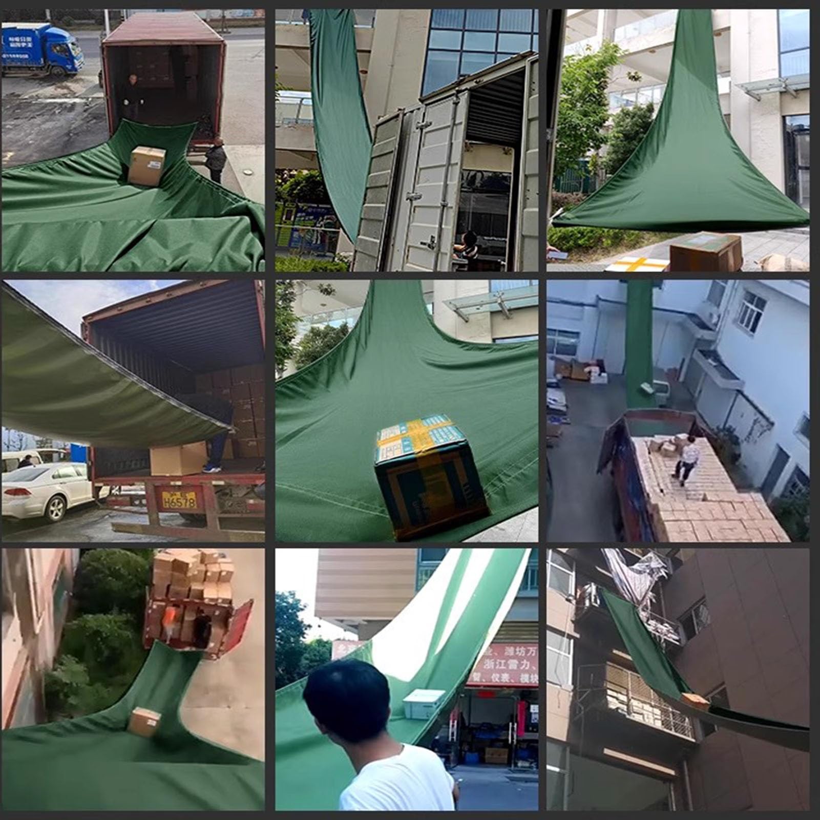 Teloni per carichi pesanti per carico e scarico di magazzini, 2 x 28 m, ideali per scaffalature per pallet, trasporto e attrezzature per movimentazione merci