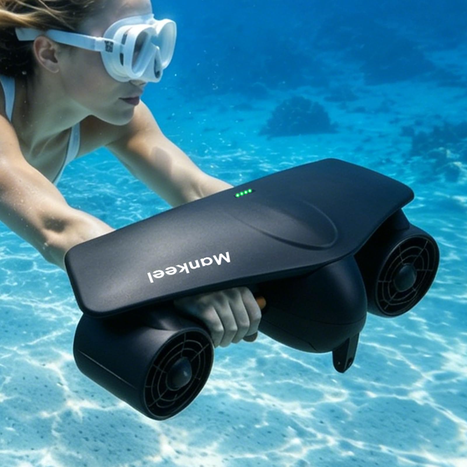 Electric Underwater Scooter 600W Dual Motors with Action Camera Mount for Kids/Adults, Wa…