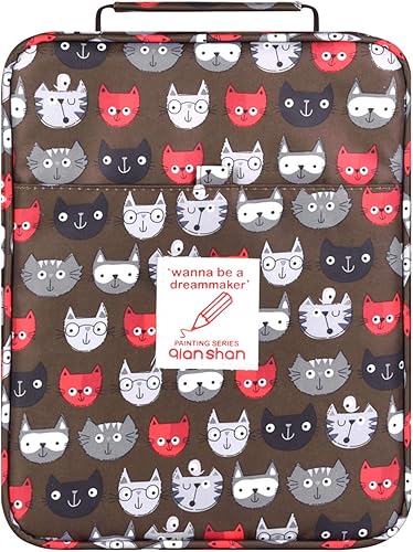 qianshan Ranura para estuche para lápices, capacidad para 260 lápices de colores o 180 bolígrafos de gel con cierre de cremallera