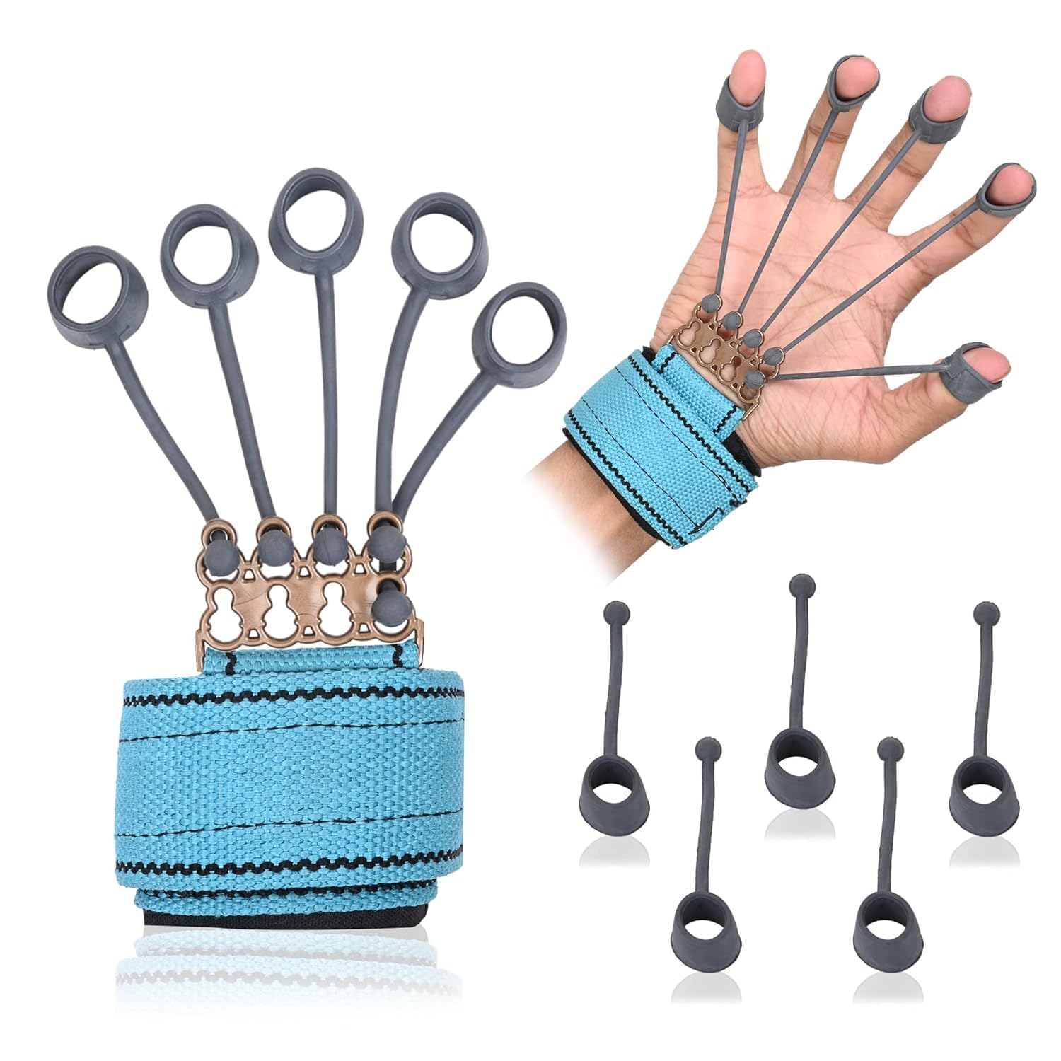 Rambo FOREARM EXERCISER FOR STRENGTHENING FINGER,WRIST & FOREARM Hand Grip/Fitness Grip - Pack of 1 (Sky Blue) (B0CTYC3GJR) Amazon Price History, Amazon Price Tracker