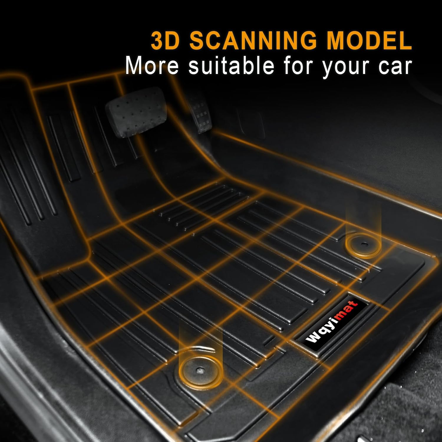 Custom Fit for 2019-2024 2025 Chevrolet Blazer Floor Mats and Cargo Liner Chevy Blazer Accessories All Weather Rubber Protection Mat (Floor Mats+Cargo Liner) - Image 4