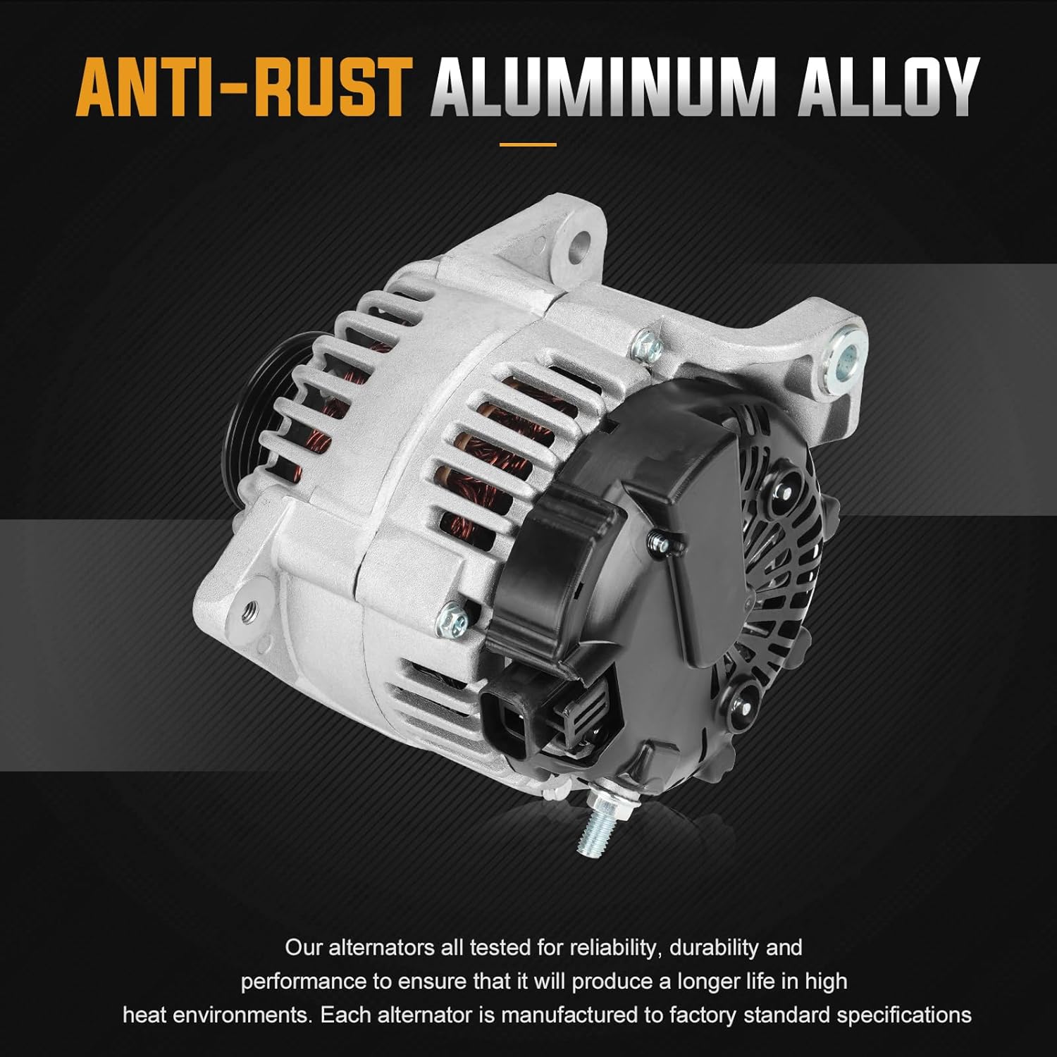 New Alternator for Nissan Maxima 3.5L V6 2004 2005 2006 2007 2008 Replace AL2400X, 420031, TG12C014