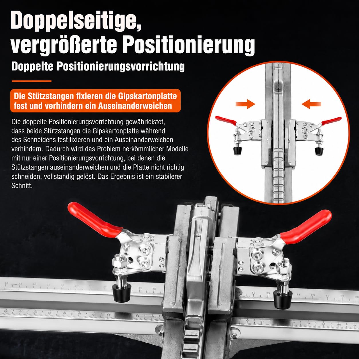 Gipskarton Schneider, Trockenbau Schneidwerkzeug mit Doppel-Führung | 29 Rollen, Dual Locator Faltbar, Taschen und Handschuhen, Präziser Plattenschneider für Gipskartonplatten