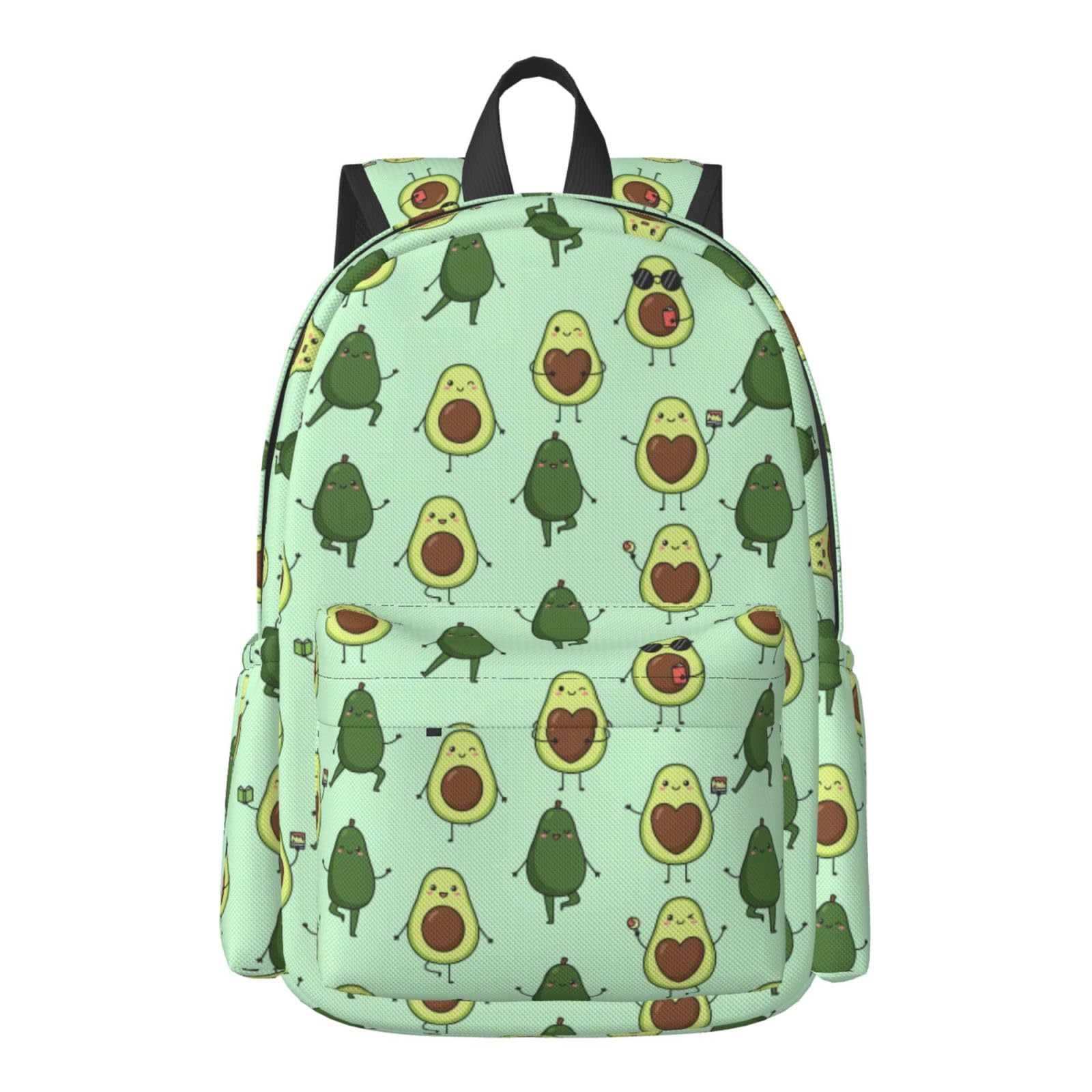 KiuLoam 17 inch Backpack Different Cute Avocados Laptop Backpack Shoulder Bag School Bookbag Casual Daypack