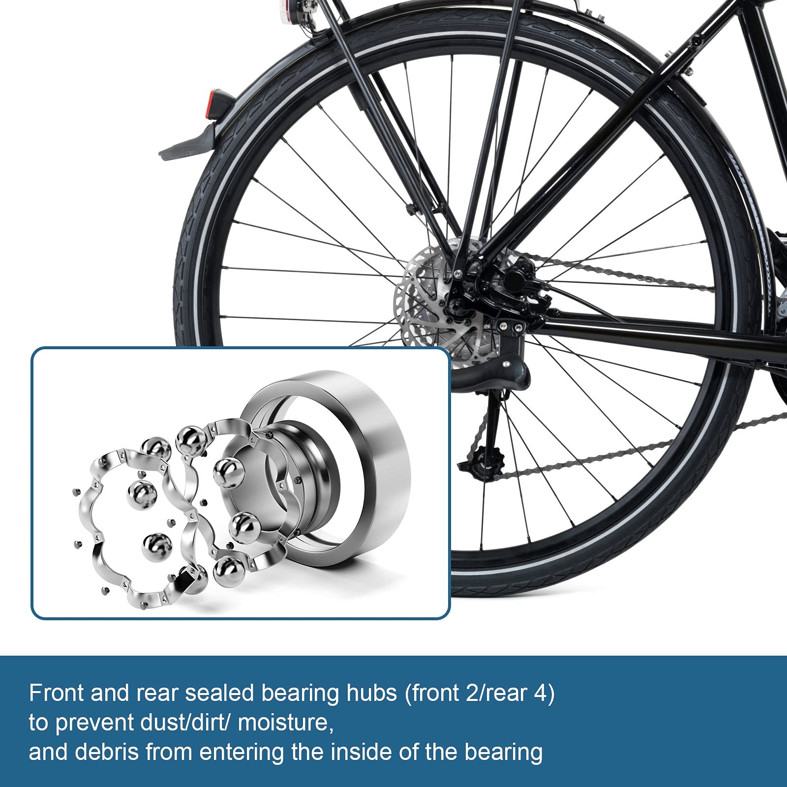 Mountain Bike Freno A Disco Wheelset 26 27.5 29 Cerchio QR MTB Anteriore Posteriore Ruota Set Cuscinetto Sigillato Hub 32 H For 8-11 Velocità Cassette