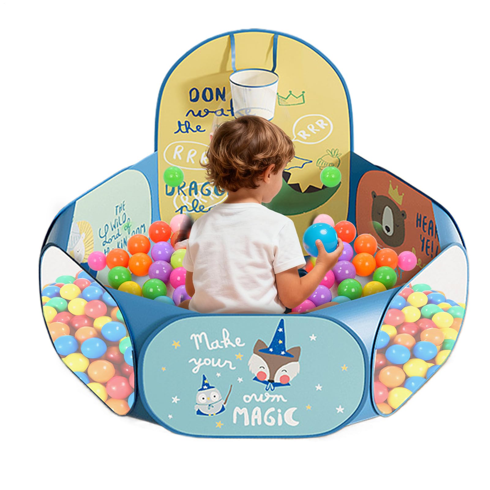 Childrens Ball Pits Tent - Children Play Tent, Foldable Ball Pool For Girls Boys Indoor & Outdoor | For Boys Girls Indoor Living Room Bedroom Playroom Nursery Travel