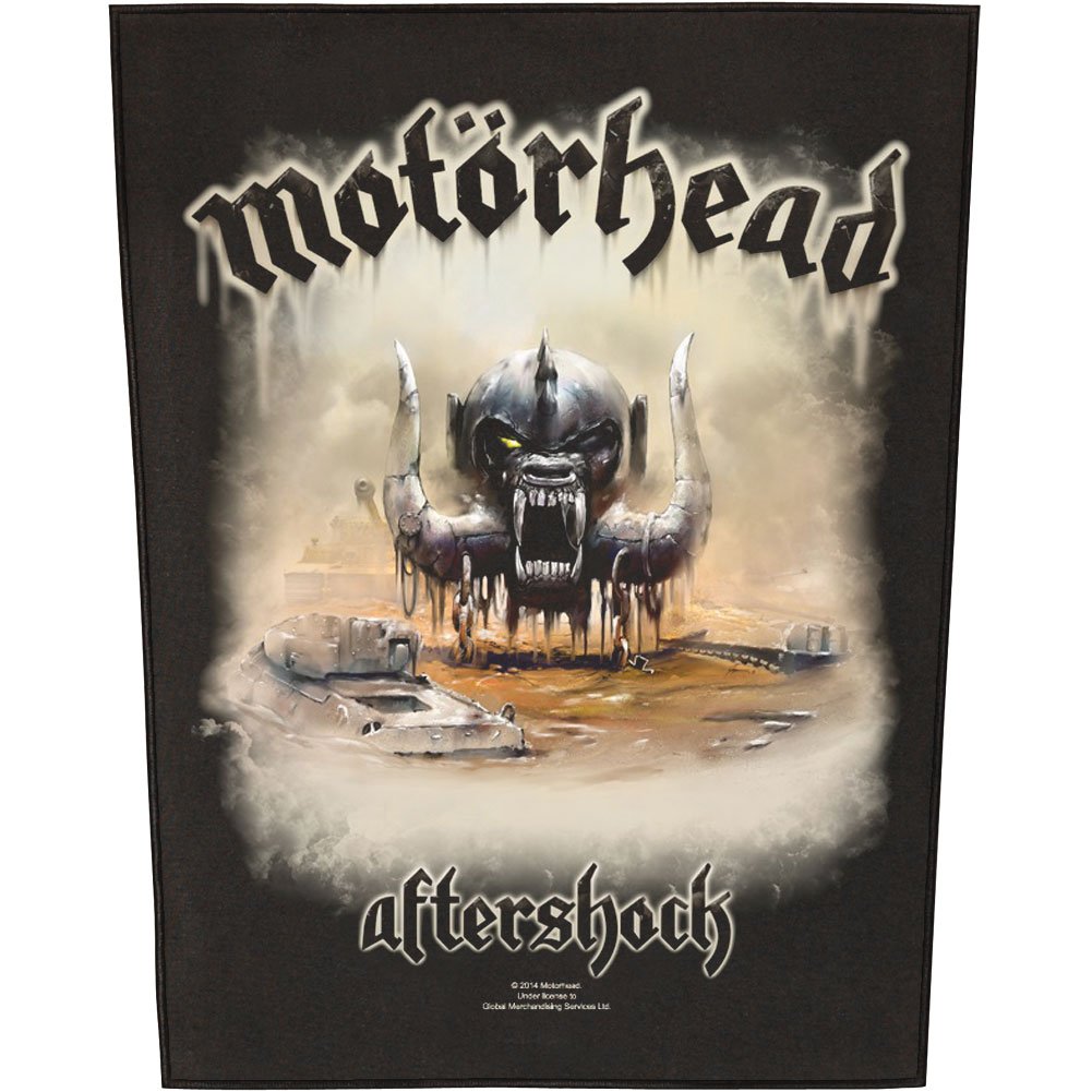 XLG Motorhead Aftershock Back Patch Album Art Rock Metal Band Sew On Applique