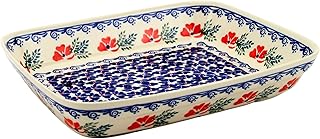 Polish Pottery Market Rectangular Baking Dish 10 x 8
