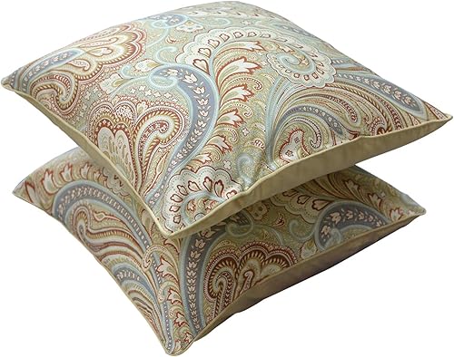 Vista 10 de Softta Funda de almohada con diseño floral de cachemira, 800 hilos, 100% algodón egipcio (paquete de 2 unidades, sin edredón, sin relleno), funda