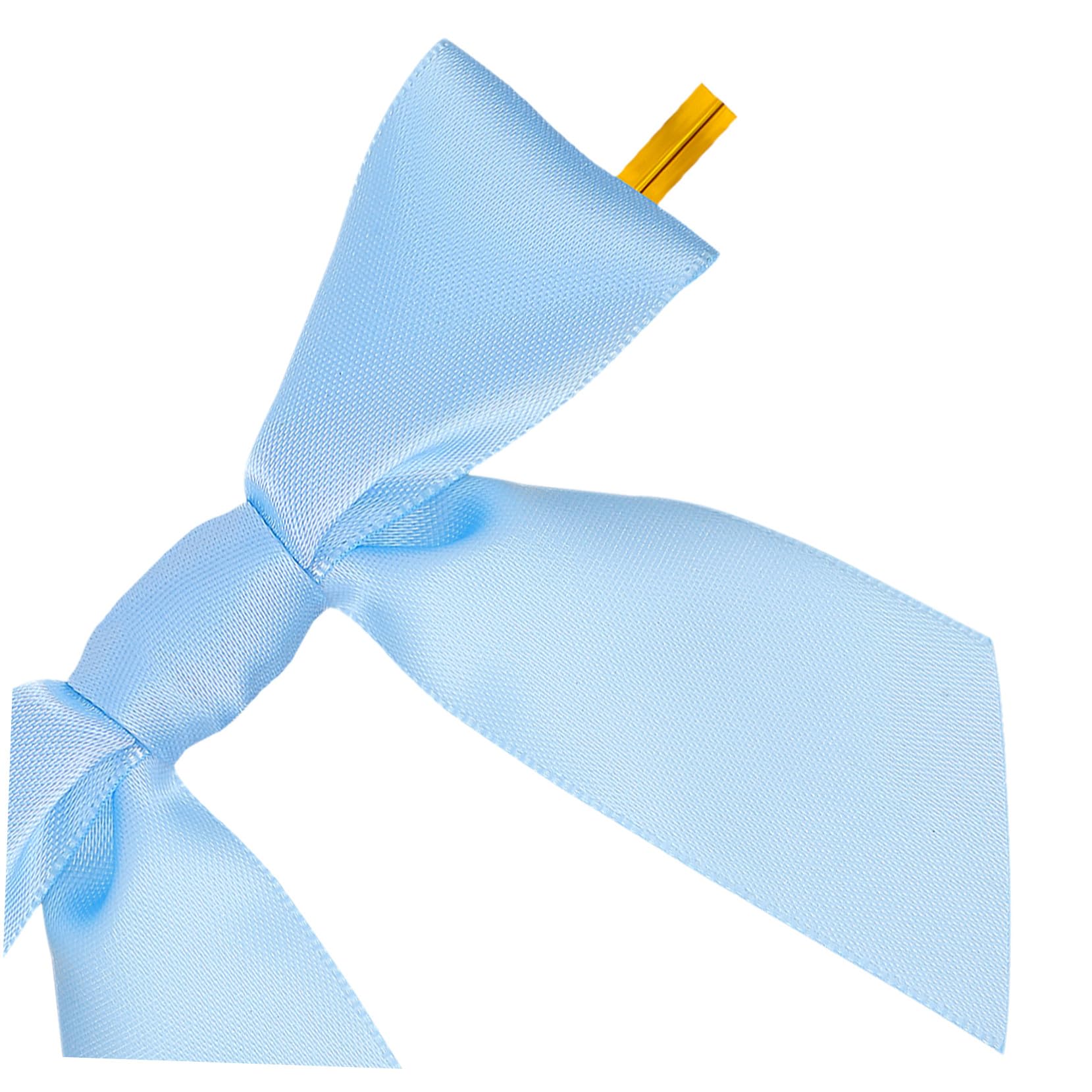 100 Piezas Lazos de Cinta Preatados con Alambre para Embalaje Bows Decorativos de Cierre Rápido para Bolsas de Regalo Fiestas Bodas y Manualidades DIY