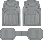Motor Trend FlexTough Plus-2 Pièces Tapis de plancher de voiture avant- Liners de Contour Noir-Deep Dish Tapis de sol en caoutchouc lourd pour la voiture SUV Camion & Van-All Weather Protection, le modèle universel pour s'adapter