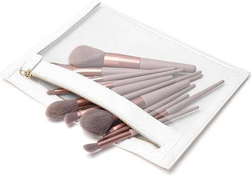 Miniatura 6 de Fimeezeal Bolsa organizadora de maquillaje transparente para viajes y neceser transparente como regalo y bolsa de maquillaje transparente multiusos