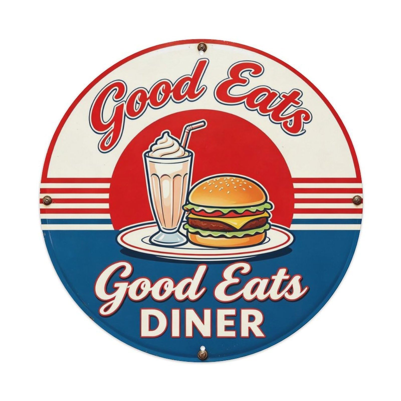 Good Eats Diner Metal Tin Sign Plaque