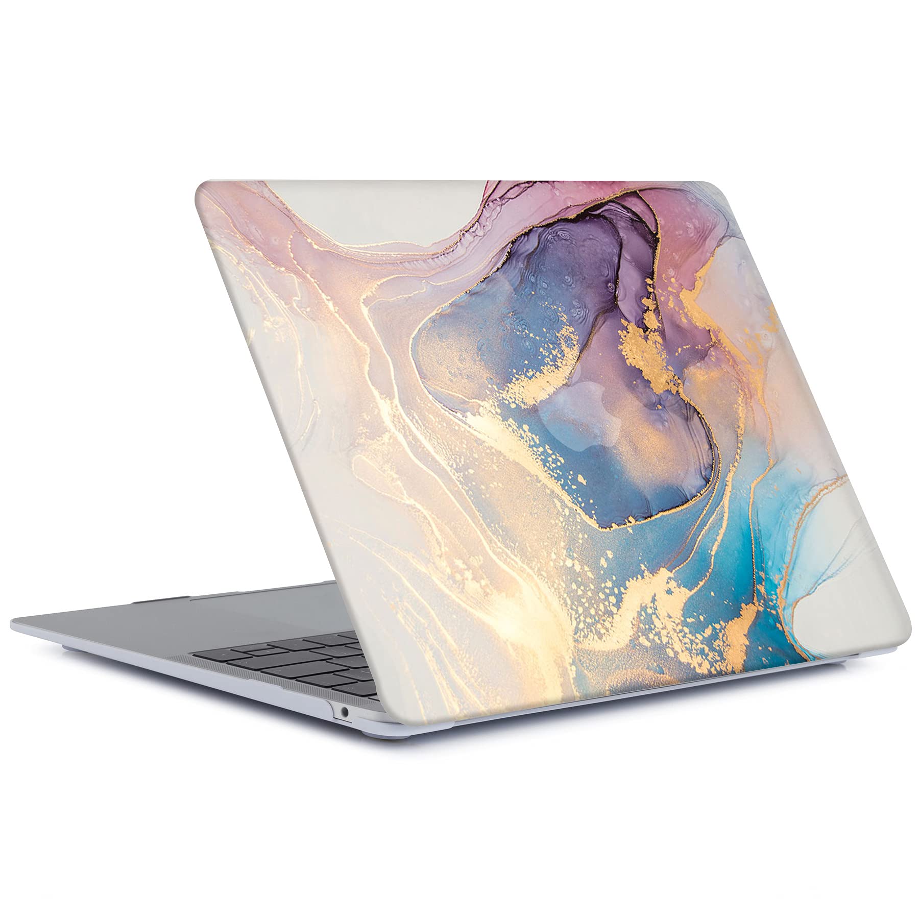 Coque MacBook Air 13 Pouces 2020-2021 (A2337/A2179) – Design Marbre Rose, Plastique Léger, Protection Complète - 9