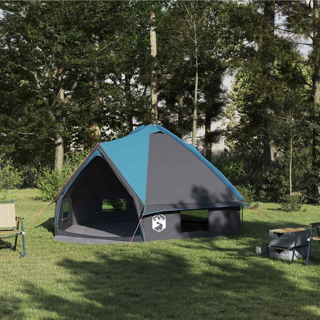 Tenda tepee per 10 persone, in poliestere 185T, verde e bianco, con aste