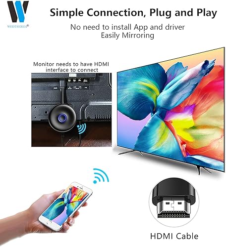 Miniatura 7 de Adaptador inalámbrico 4K HDMI Display dongle 5G receptor miracast Audio pantalla espejo..from iPhoneiPad PC a TV Projector