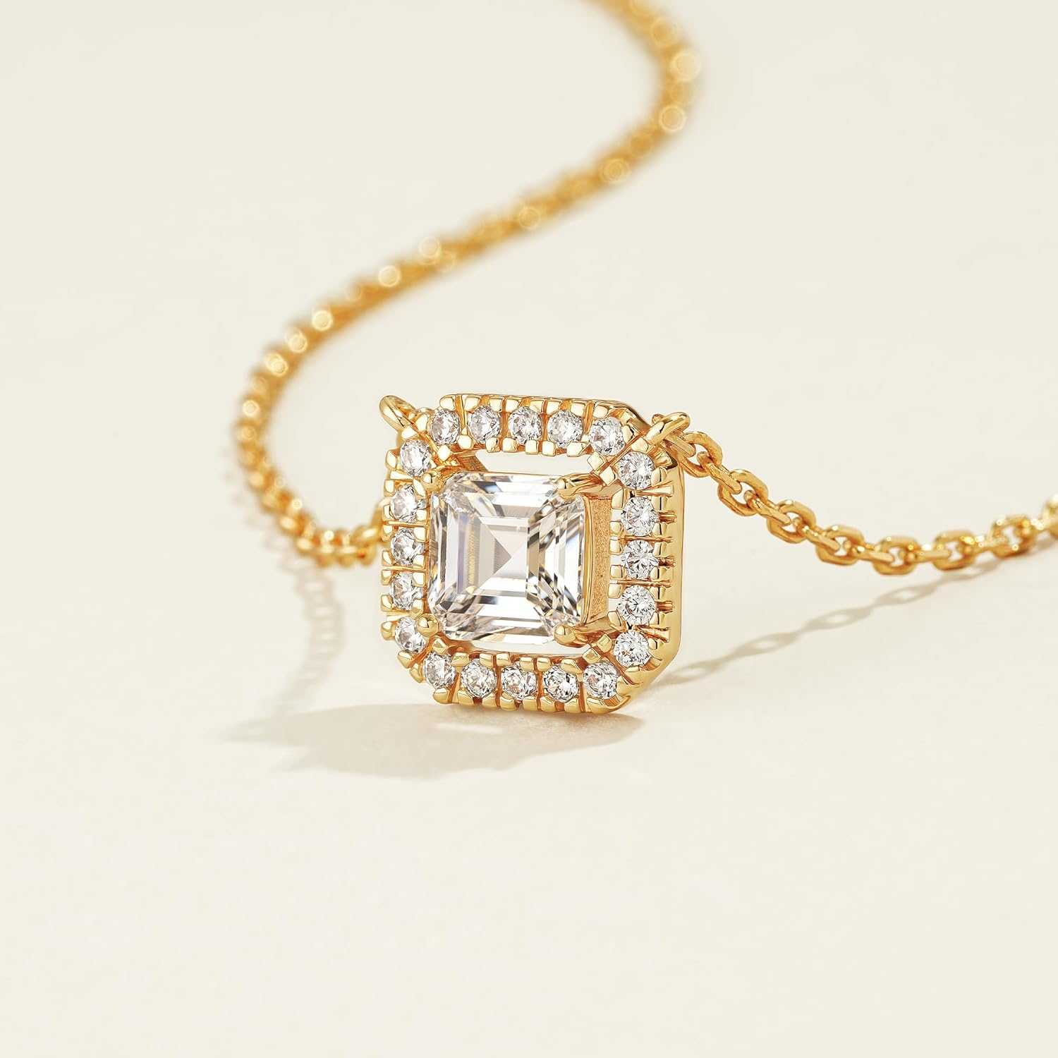 TONTMY STUDIOS Layered Gold Necklace for Women 14K Gold Plated Small Dainty CZ Pendant Layering Gold Necklaces Set Simple Chain Choker Necklace Trendy Jewelry for Women Gifts - Image 3