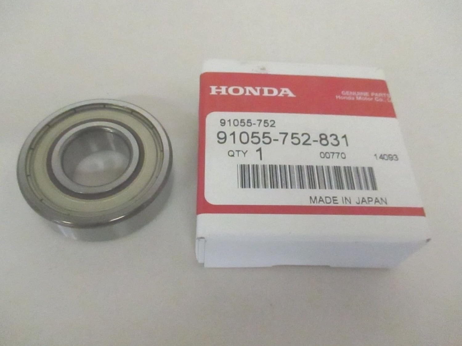 Honda 91055-752-831 Bearing Radial Ball