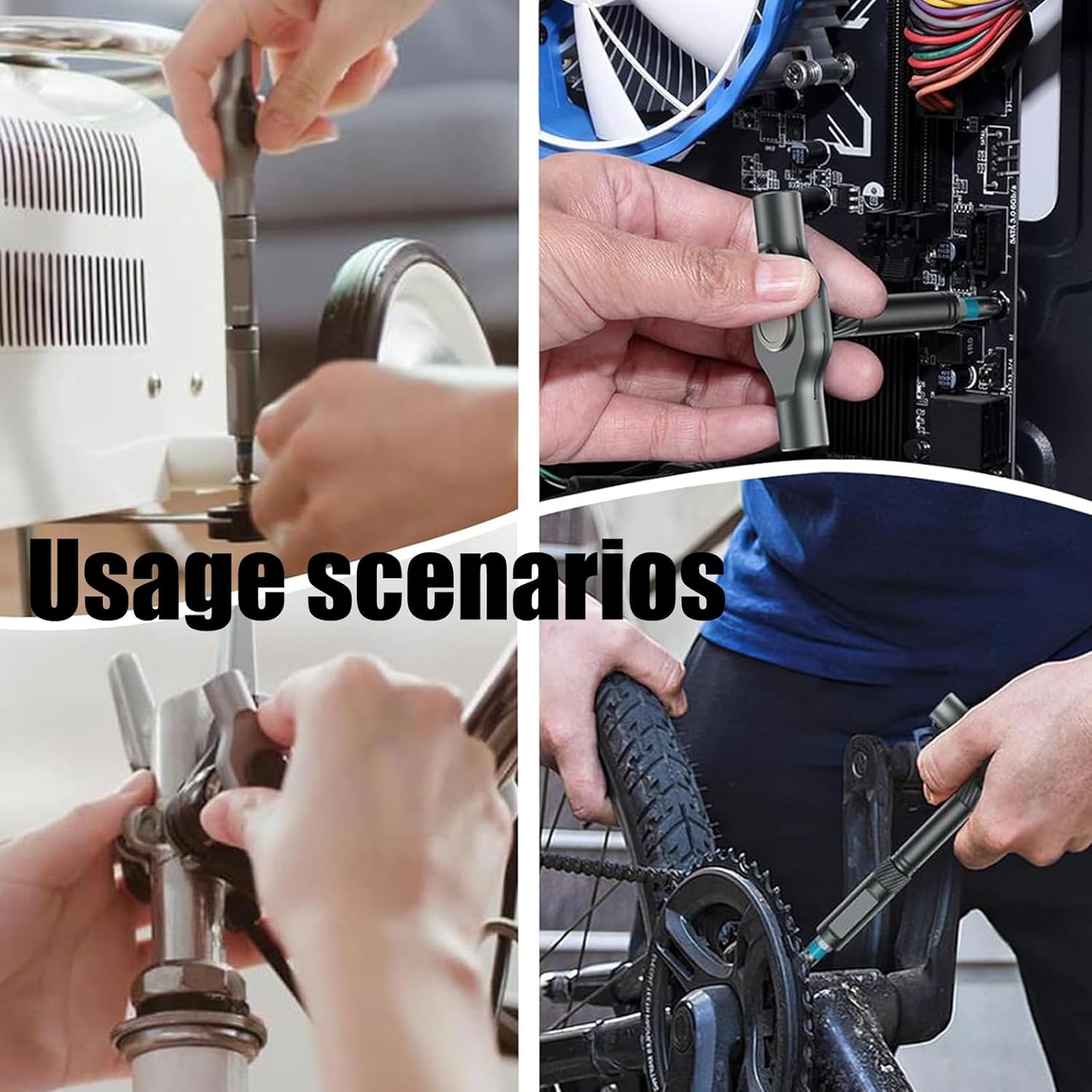 24 in 1 Magnetic Ratchet Screwdriver Set, DIY Ratchet Handle Detachable Versatile Toolkit, Multipurpose Mini Repair Tool Kit, Detachable Assembly T Handle for Watch Computer Electronics (1 Pc)