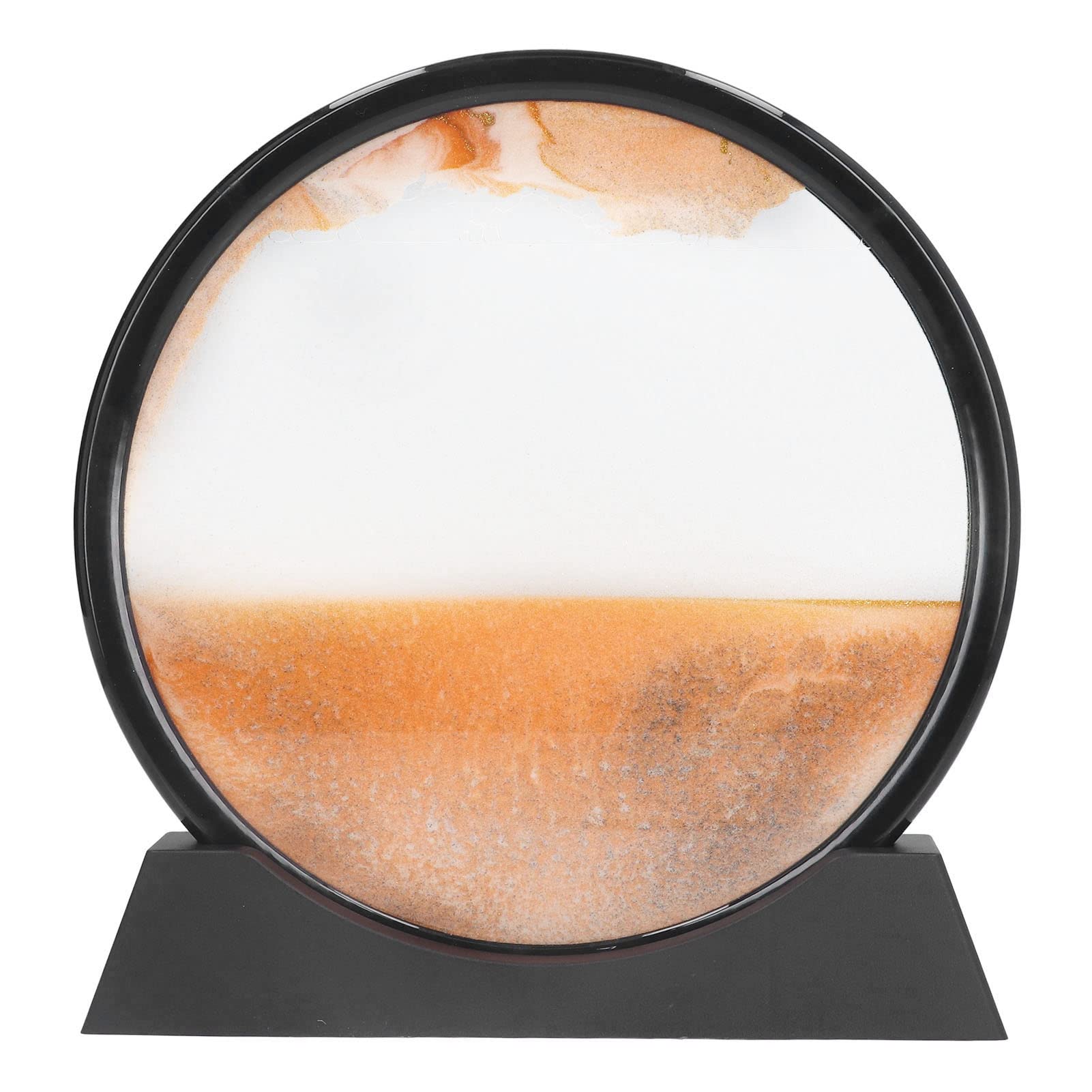 Peinture de sables mouvants en verre une décoration ronde au design exquis