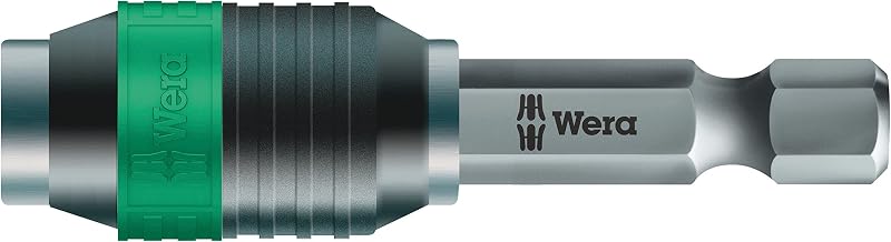 Wera - 5052502001 889/4/1 K Rapidaptor Universal Bit Holder for 1/4" Hex Drives, 2" Long