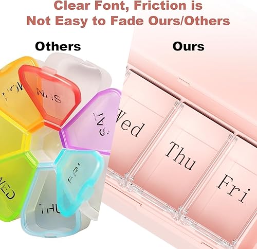 Miniatura 6 de Recordatorio de pastillas, organizador semanal inteligente de píldoras con alarma, caja de pastillas Bluetooth de 7 días con ajuste de aplicación